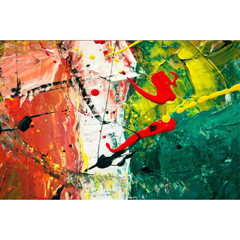 Large Illustration Abstract Mural Decal Modern Creative Graffiti Wall Art in Multi Color Clearhalo 'Wall Decor' 'Wall Mural' 1896316