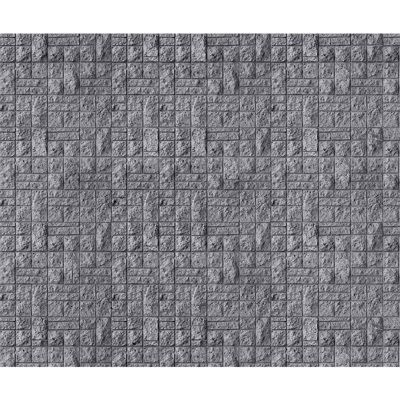 Smooth Big Pastel Mural Cyberpunk Aged Brick Look Wall Covering, Made to Measure Clearhalo 'Wall Decor' 'Wall Mural' 1896526