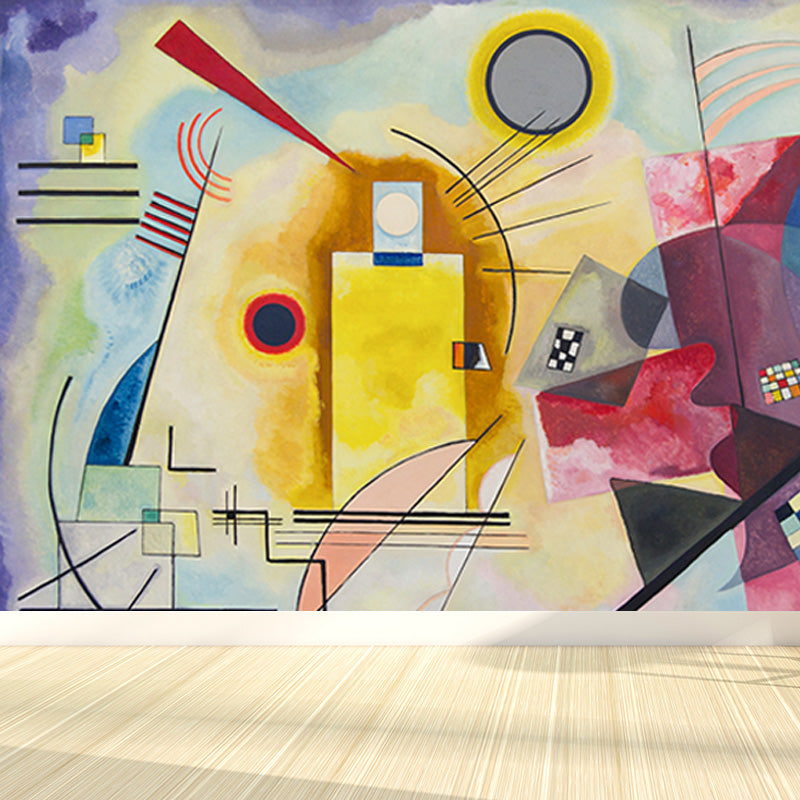 Large Kandinsky Abstract Artwork Mural Waterproofing Modern Living Room Wall Decor Clearhalo 'Wall Decor' 'Wall Mural' 1897015