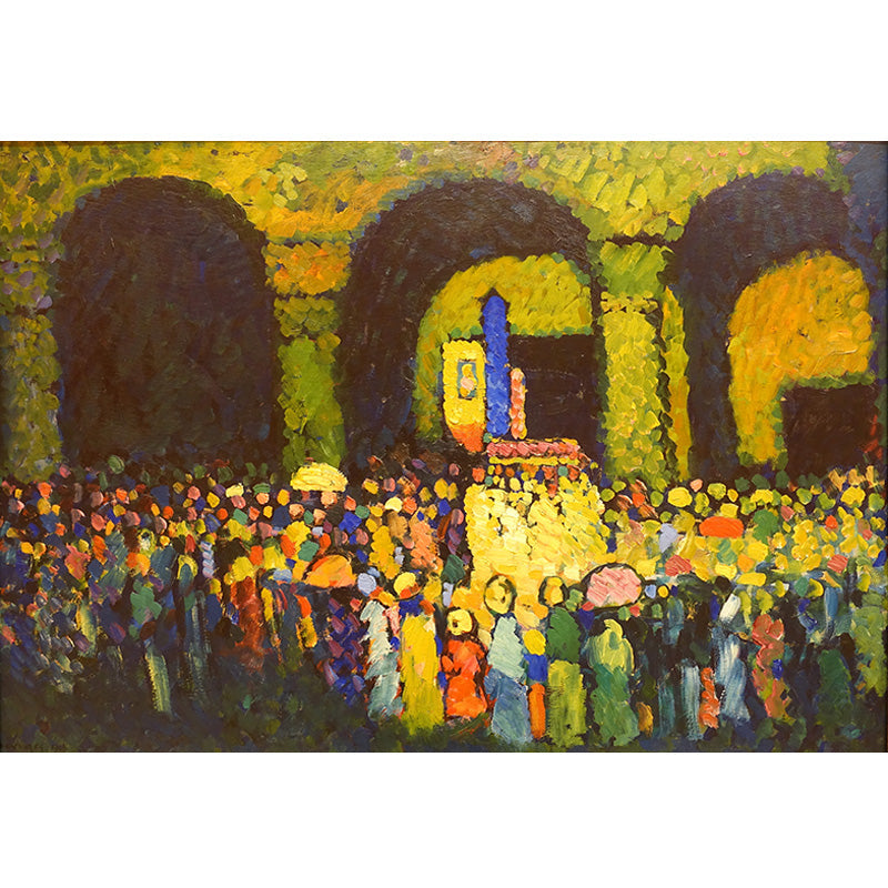 Large Kandinsky Abstract Artwork Mural Waterproofing Modern Living Room Wall Decor Clearhalo 'Wall Decor' 'Wall Mural' 1897021