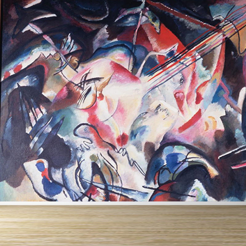 Large Kandinsky Abstract Artwork Mural Waterproofing Modern Living Room Wall Decor Clearhalo 'Wall Decor' 'Wall Mural' 1897025