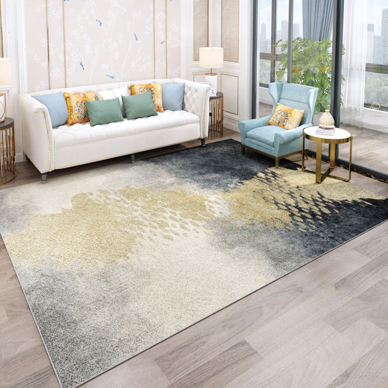 Funky Abstract Rug Multicolor Industrial Rug Polyester Machine Washable Non-Slip Pet Friendly Carpet for Parlor Blue Clearhalo 'Area Rug' 'Rug' 1897737