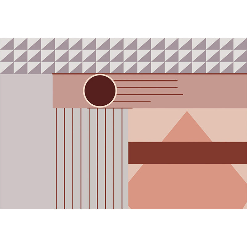 Bold Living Room Area Rug Multi Color Mixed Geometric Shapes Carpet Polyester Anti-Slip Backing Rug Clearhalo 'Area Rug' 'Rug' 1898346