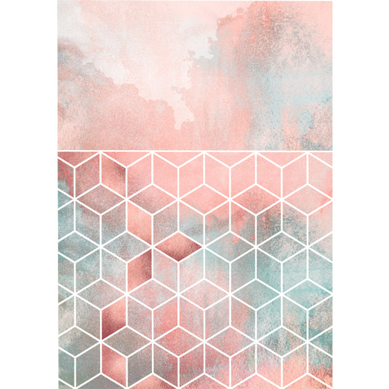 Gradient Color Matrix Patterned Rug Synthetics Bold Area Rug Easy Care Carpet for Home Decor Clearhalo 'Area Rug' 'Rug' 1898349