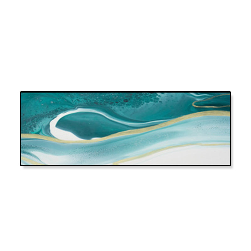 Nordic Flows Pattern Wall Art Soft Color Abstract Canvas Print for House Interior