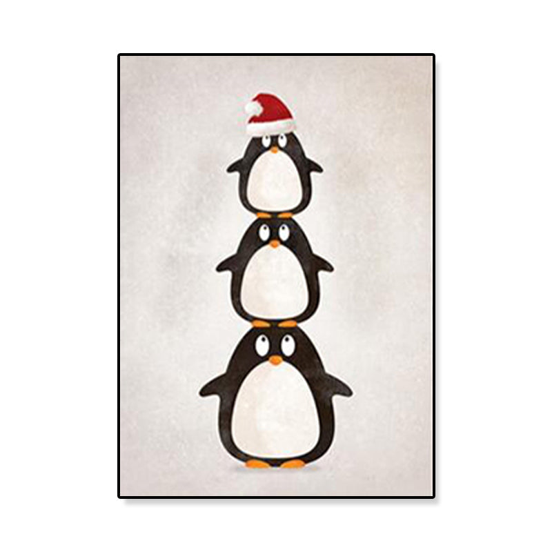 Kids Illustrated Animal Canvas Print Teens Bedroom Wall Art Decor in Light Color Clearhalo 'Art Gallery' 'Canvas Art' 'Kids' Arts' 1899251