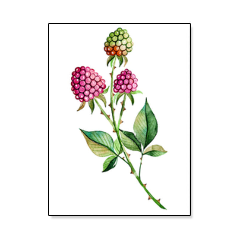 Minimalist Illustration Plant Wall Art House Interior Canvas Print in Pastel Color Clearhalo 'Art Gallery' 'Canvas Art' 'Contemporary Art Gallery' 'Contemporary Art' 'Minimalism' 'Minimalist Art Gallery' 'Scandinavian' Arts' 1899299