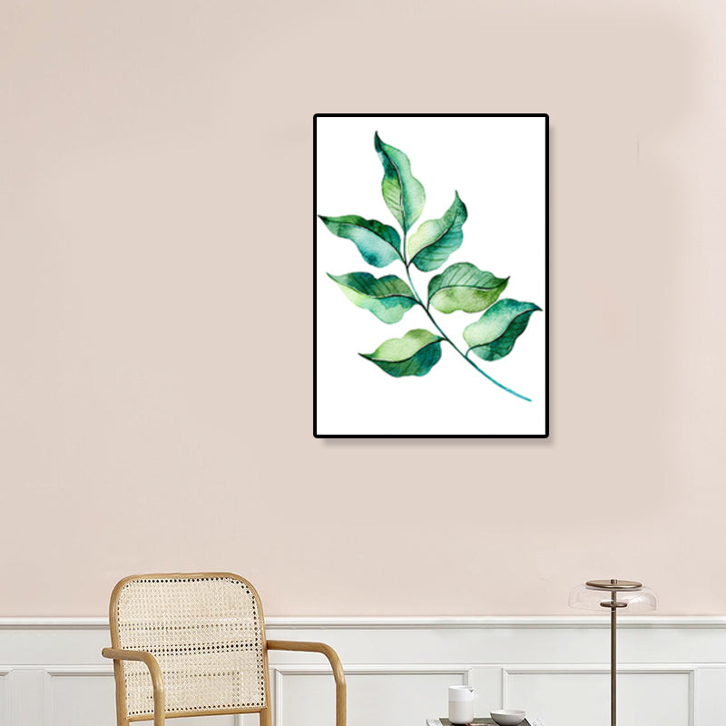 Minimalist Illustration Plant Wall Art House Interior Canvas Print in Pastel Color Clearhalo 'Art Gallery' 'Canvas Art' 'Contemporary Art Gallery' 'Contemporary Art' 'Minimalism' 'Minimalist Art Gallery' 'Scandinavian' Arts' 1899306