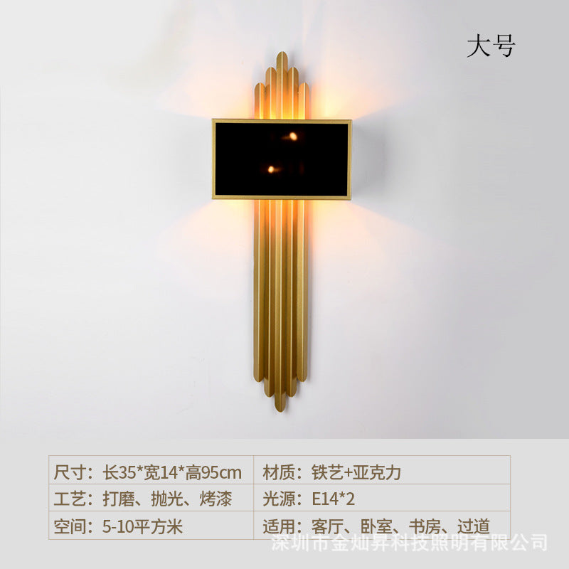 25.5���/37.5��� Wide Brass 1 Light Sconce Light Rustic Fabric Rectangle Wall Lighting Fixture for Living Room Brass 37.5" Clearhalo 'Wall Lamps & Sconces' 'Wall Lights' Lighting' 1903005