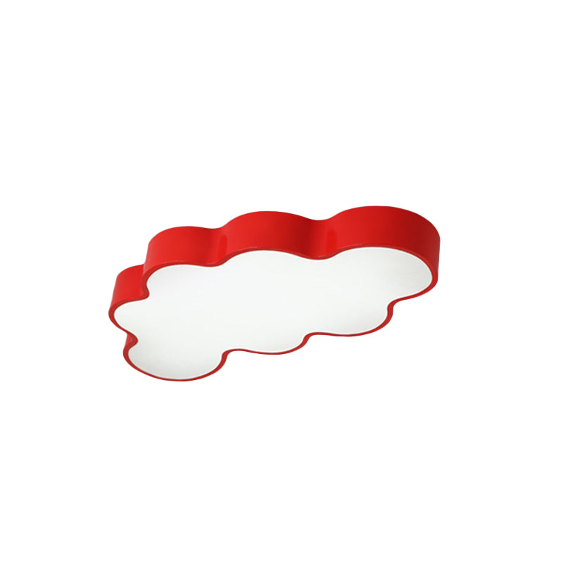 Cloud Shape Flush Ceiling Light Cartoon Acrylic LED Ceiling Lamp for Kindergarten Clearhalo 'Ceiling Lights' 'Close To Ceiling Lights' 'Close to ceiling' 'Flush mount' Lighting' 190526