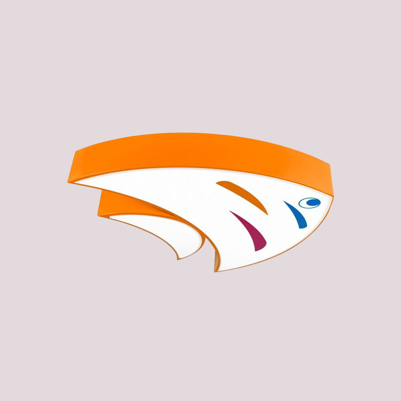 Acrylic Tropical Fish Flush Mount Light Children Style Red/Yellow/Blue LED Close to Ceiling Lamp Clearhalo 'Ceiling Lights' 'Close To Ceiling Lights' 'Close to ceiling' 'Flush mount' Lighting' 1907895