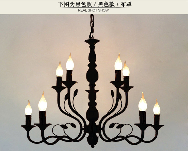 Traditional Curvy Arm Hanging Chandelier 10/12/16 Bulbs Metal Suspension Pendant Lamp in Black for Living Room 10 Black Clearhalo 'Ceiling Lights' 'Chandeliers' Lighting' options 1913422_98206055-a854-4ada-9bf9-fc7fe0ab47c1