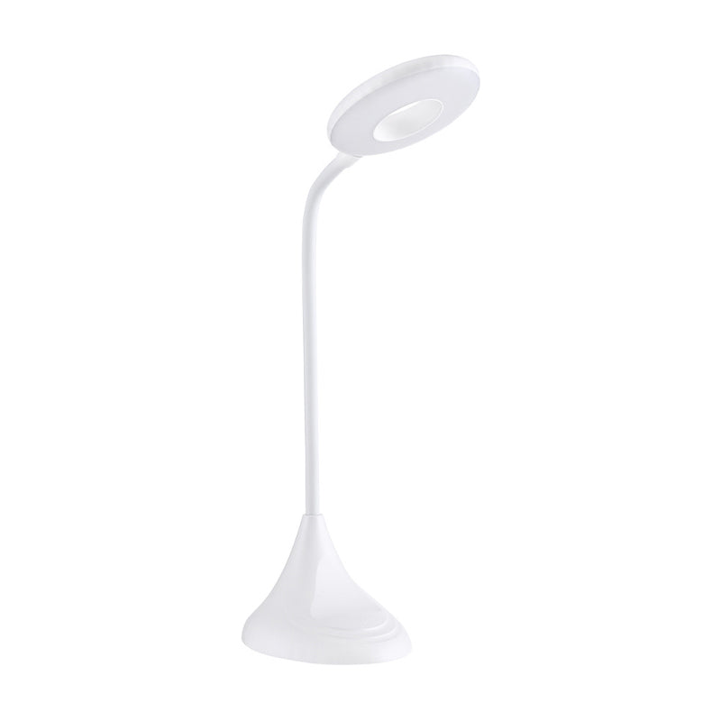 Blue/Pink/White Circular Desk Lamp Modern Plastic LED Touch Sensitive Reading Light for Bedside Clearhalo 'Desk Lamps' 'Lamps' Lighting' 1916441