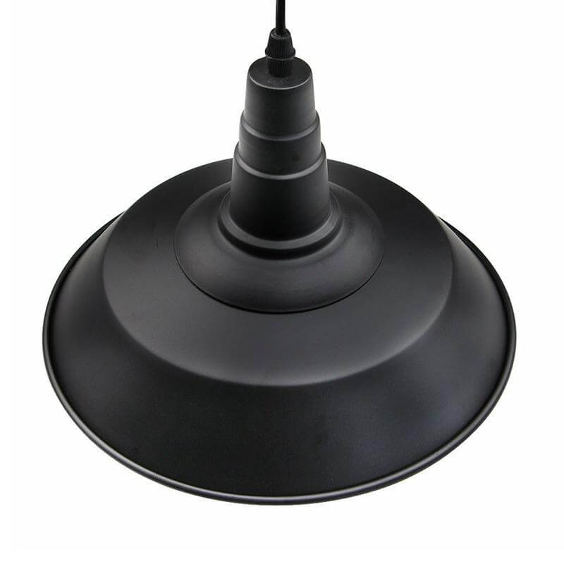 1 Bulb Barn Ceiling Light Countryside Black Metallic Hanging Pendant for Restaurant Clearhalo 'Art Deco Pendants' 'Black' 'Cast Iron' 'Ceiling Lights' 'Ceramic' 'Crystal' 'Industrial Pendants' 'Industrial' 'Metal' 'Middle Century Pendants' 'Pendant Lights' 'Pendants' 'Rustic Pendants' 'Tiffany' Lighting' 1916571-sw