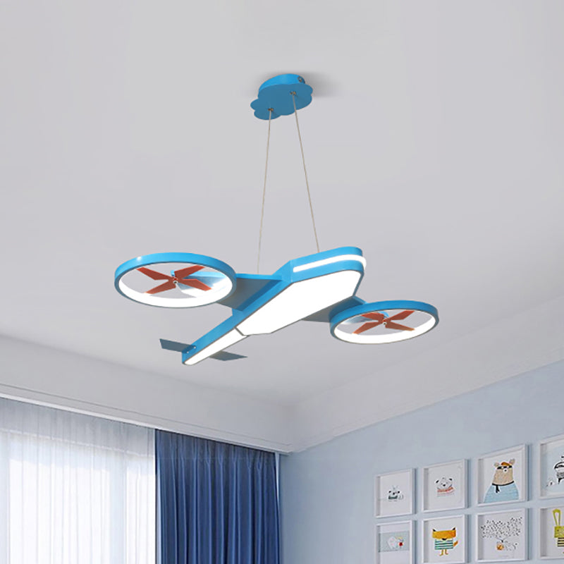 Acrylic Slim Panel Plane Pendant Light Child Bedroom Kindergarten Kids Hanging Lamp Clearhalo 'Ceiling Lights' 'Chandeliers' Lighting' options 191717