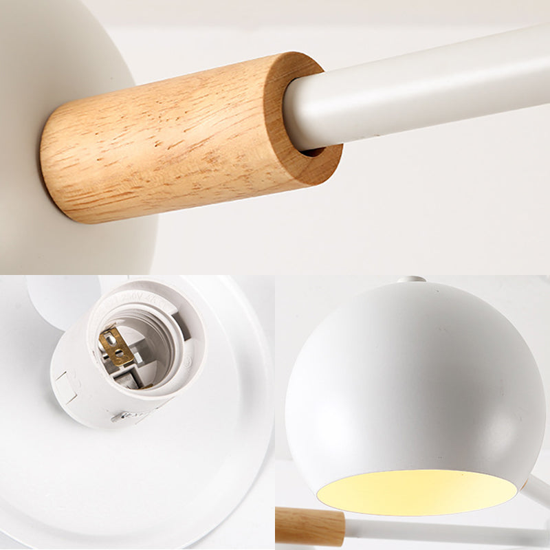 Modern Style Spherical Hanging Lamp 8 Lights Metal Hanging Chandelier for Living Room Clearhalo 'Ceiling Lights' 'Chandeliers' Lighting' options 191843