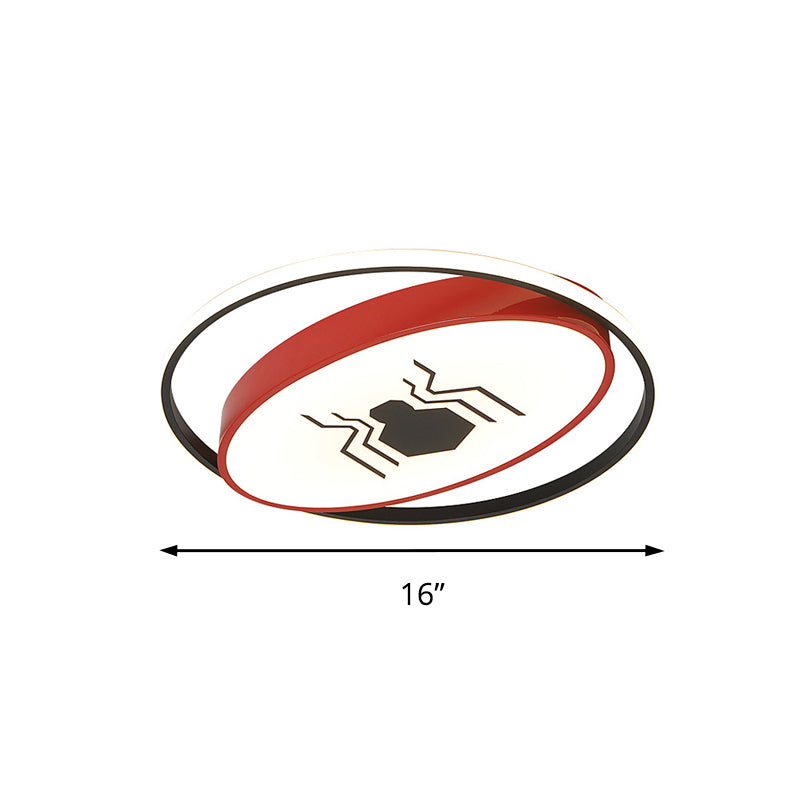 Acrylic Oval LED Flush Ceiling Light with Animal Boys Girls Bedroom Cartoon Ceiling Lamp Clearhalo 'Ceiling Lights' 'Close To Ceiling Lights' 'Close to ceiling' 'Flush mount' Lighting' 191884