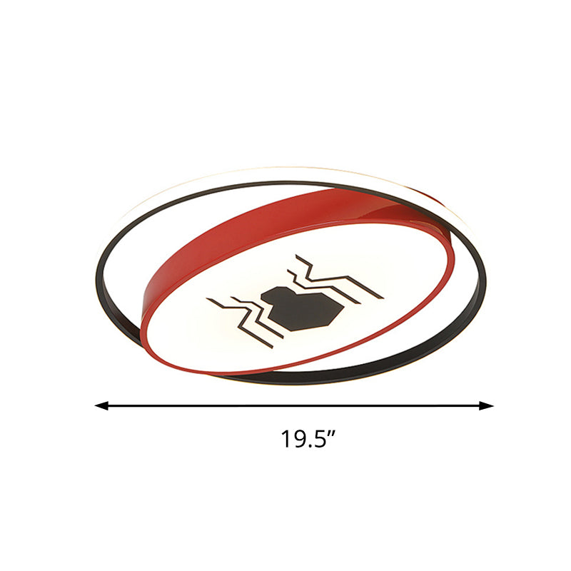 Acrylic Oval LED Flush Ceiling Light with Animal Boys Girls Bedroom Cartoon Ceiling Lamp Clearhalo 'Ceiling Lights' 'Close To Ceiling Lights' 'Close to ceiling' 'Flush mount' Lighting' 191885