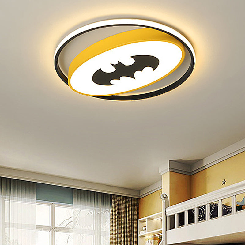 Acrylic Oval LED Flush Ceiling Light with Animal Boys Girls Bedroom Cartoon Ceiling Lamp Clearhalo 'Ceiling Lights' 'Close To Ceiling Lights' 'Close to ceiling' 'Flush mount' Lighting' 191888