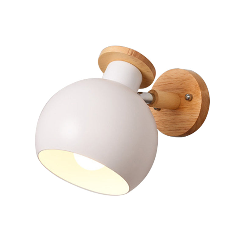 Circle Study Room Wall Sconce Metal Modern Style 1 Light Candy Colored Wall Light Clearhalo 'Wall Lamps & Sconces' 'Wall Lights' Lighting' 192046