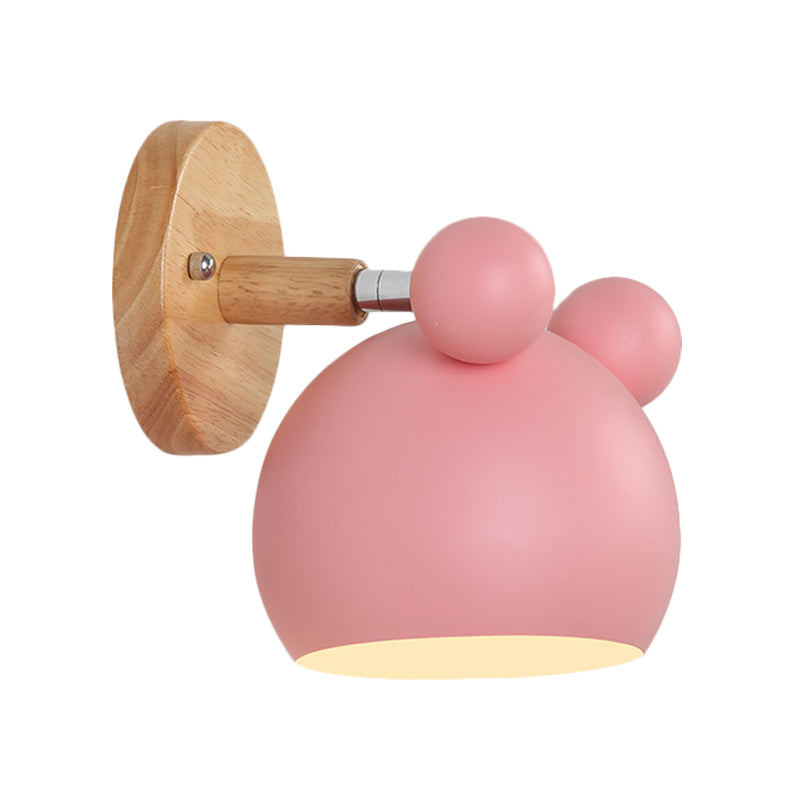 Modern Style Cartoon Animal Sconce Wall Light Metal 1 Light Wall Lamp for Child Bedroom Clearhalo 'Wall Lamps & Sconces' 'Wall Lights' Lighting' 192063