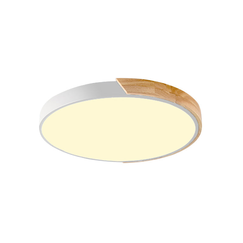 Macaron Loft Circle Flush Ceiling Light Acrylic LED Ceiling Lamp for Kindergarten Clearhalo 'Ceiling Lights' 'Close To Ceiling Lights' 'Close to ceiling' 'Flush mount' Lighting' 192151