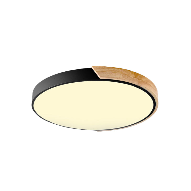 Macaron Loft Circle Flush Ceiling Light Acrylic LED Ceiling Lamp for Kindergarten Clearhalo 'Ceiling Lights' 'Close To Ceiling Lights' 'Close to ceiling' 'Flush mount' Lighting' 192154