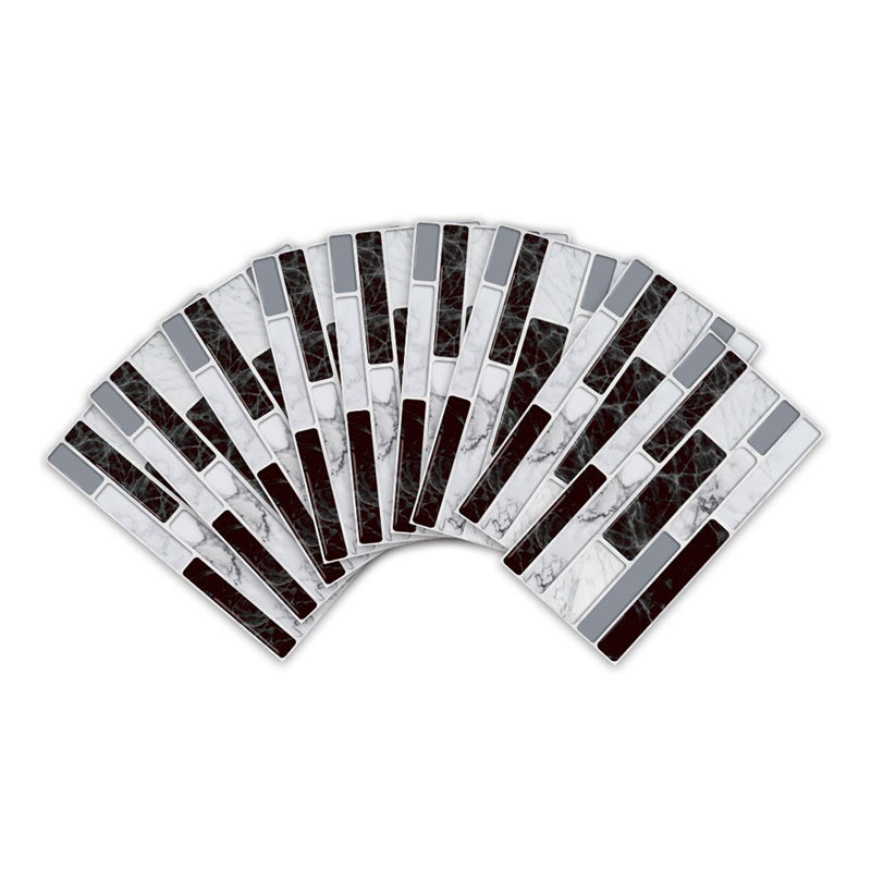 Adhesive Mosaics Tile Brick Wallpapers 8' L x 4" W Contemporary Wall Decor for Home Clearhalo 'Country wall decor' 'Rustic' 'Wallpaper' Wall Decor' 1921709