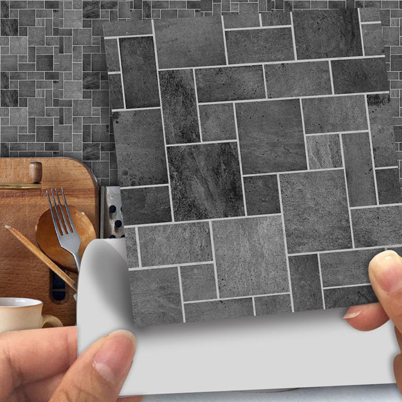 Peel and Stick Brick Wallpapers 18 Pieces Cottage PVC Wall Covering, 6' L x 6