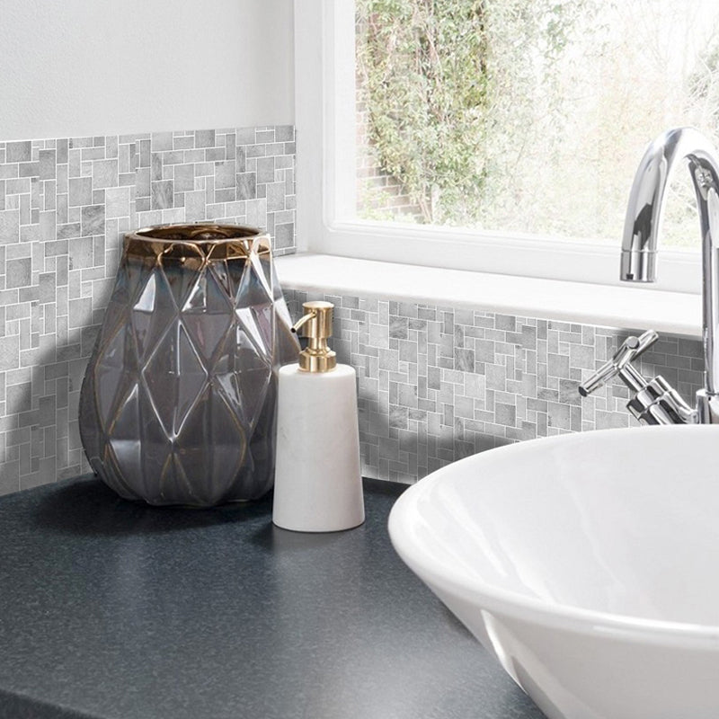 Peel and Stick Brick Wallpapers 18 Pieces Cottage PVC Wall Covering, 6' L x 6" W Clearhalo 'Country wall decor' 'Rustic' 'Wallpaper' Wall Decor' 1921782