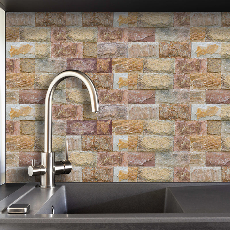 Brick Wallpaper Panels Pick Up Sticks Countryside Kitchen Wall Decor, 8' L x 4