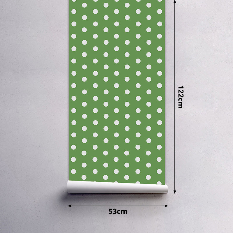 Dots Wallpaper Panels Peel and Stick Kids Playroom Wall Covering, 4' L x 20.5" W Clearhalo 'Wall Decor' 'Wallpaper' 1922004