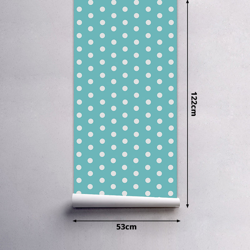 Dots Wallpaper Panels Peel and Stick Kids Playroom Wall Covering, 4' L x 20.5" W Clearhalo 'Wall Decor' 'Wallpaper' 1922008