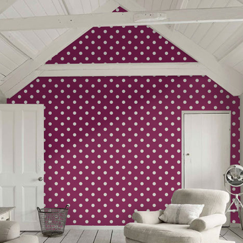 Dots Wallpaper Panels Peel and Stick Kids Playroom Wall Covering, 4' L x 20.5" W Clearhalo 'Wall Decor' 'Wallpaper' 1922010