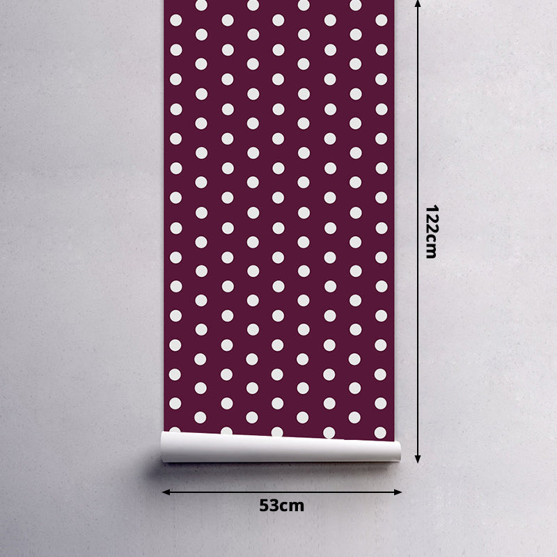 Dots Wallpaper Panels Peel and Stick Kids Playroom Wall Covering, 4' L x 20.5" W Clearhalo 'Wall Decor' 'Wallpaper' 1922012