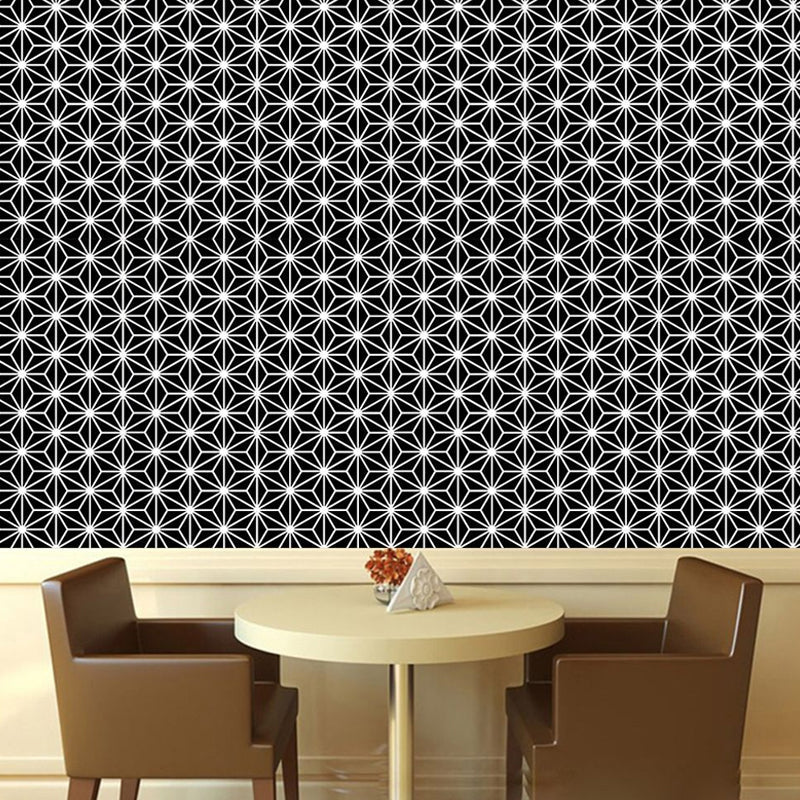 Abstract Geometric Wallpaper Panels Contemporary Stick On Living Room Wall Art, 4' x 20.5" Clearhalo 'Modern wall decor' 'Modern' 'Wallpaper' Wall Decor' 1922142