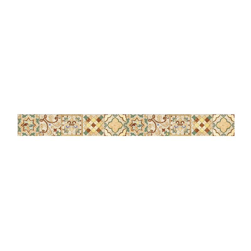 Bohemian Quatrefoil Tile Wallpaper Border Brown Easy Peel off Wall Covering for Accent Wall Clearhalo 'Wall Decor' 'Wallpaper' 1922433