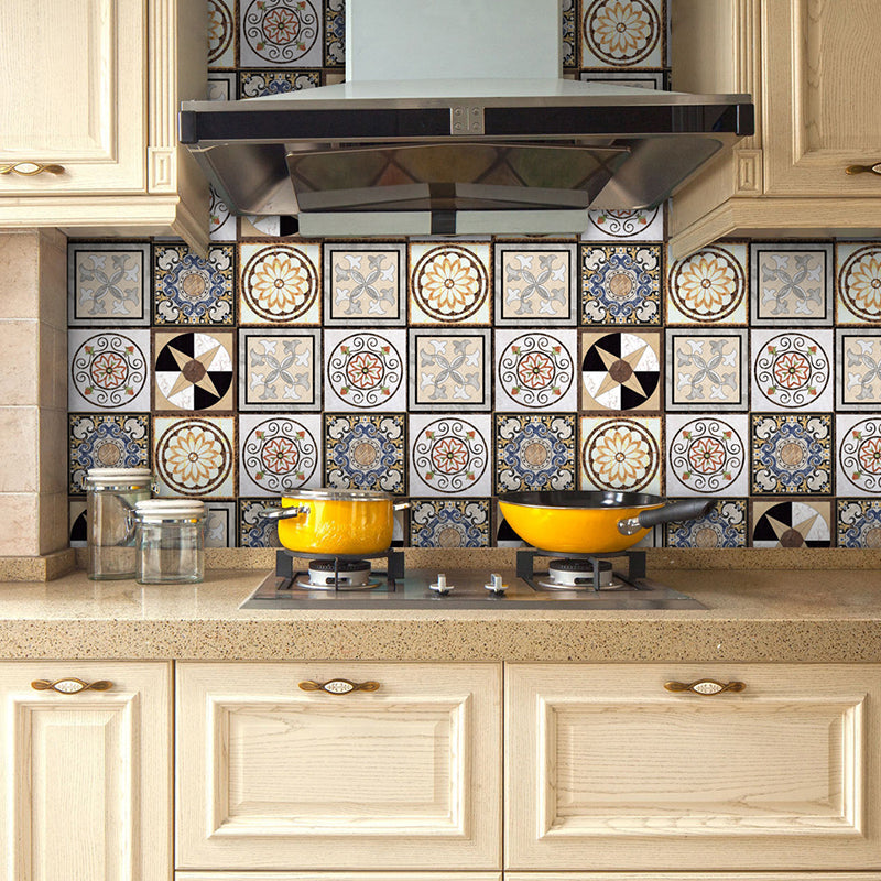 Brown Mandala Wallpaper Border Pick Up Sticks Bohemian Style Living Room Wall Art Brown Clearhalo 'Wall Decor' 'Wallpaper' 1922450