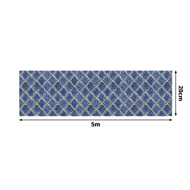 Adhesive Quatrefoil Net Wallpaper Border Modernist PVC Wall Decor, 16.5' L x 8" W Clearhalo 'Modern wall decor' 'Modern' 'Wallpaper' Wall Decor' 1922538