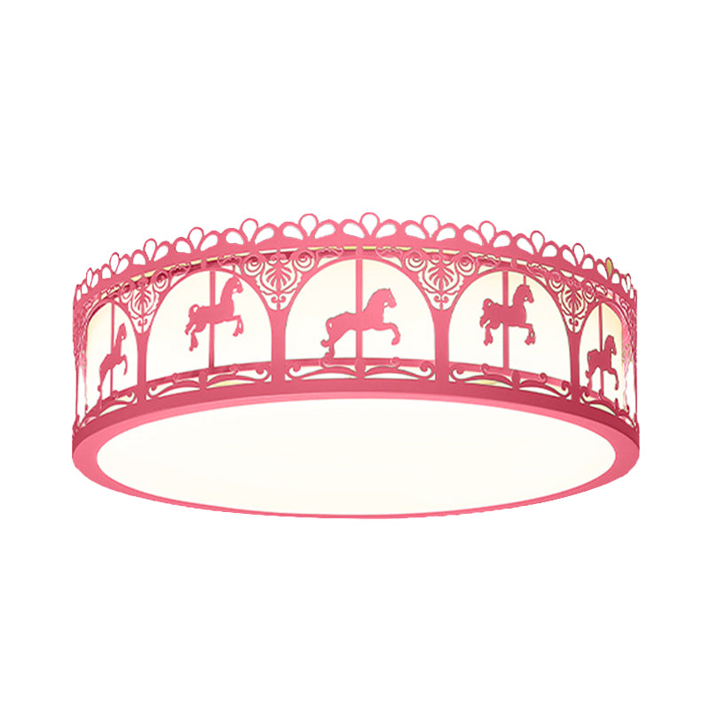 Acrylic Circular Flush Mount Ceiling Fixture Modern Contemporary Ceiling Light for Kid Bedroom Clearhalo 'Ceiling Lights' 'Close To Ceiling Lights' 'Close to ceiling' 'Flush mount' Lighting' 192358