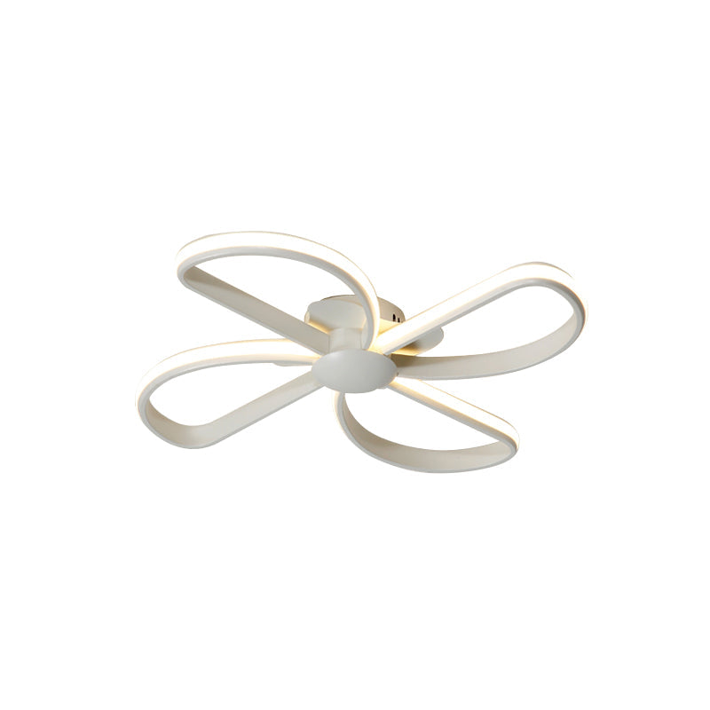 Cute Petal LED Ceiling Mount Light Acrylic White Ceiling Lamp for Child Bedroom Clearhalo 'Ceiling Lights' 'Close To Ceiling Lights' 'Close to ceiling' 'Flush mount' Lighting' 192697