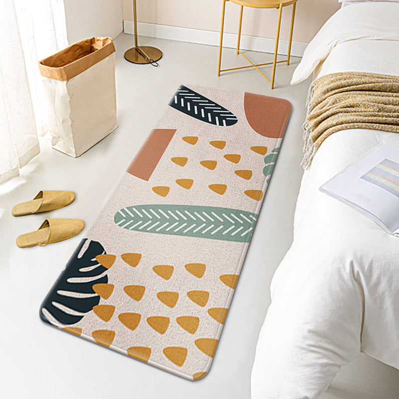 Multicolored Colorblock Rug Polyester Contemporary Rug Anti-Slip Backing Washable Pet Friendly Indoor Rug for Bedroom Grey Clearhalo 'Area Rug' 'Rug' 1932466