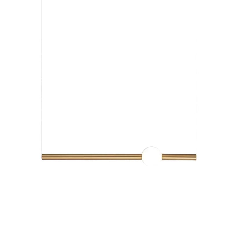1-Head Bedside Drop Pendant Postmodern Gold/Clear Hanging Light with Tubular Frosted White Glass Shade Clearhalo 'Ceiling Lights' 'Modern Pendants' 'Modern' 'Pendant Lights' 'Pendants' Lighting' 1937032