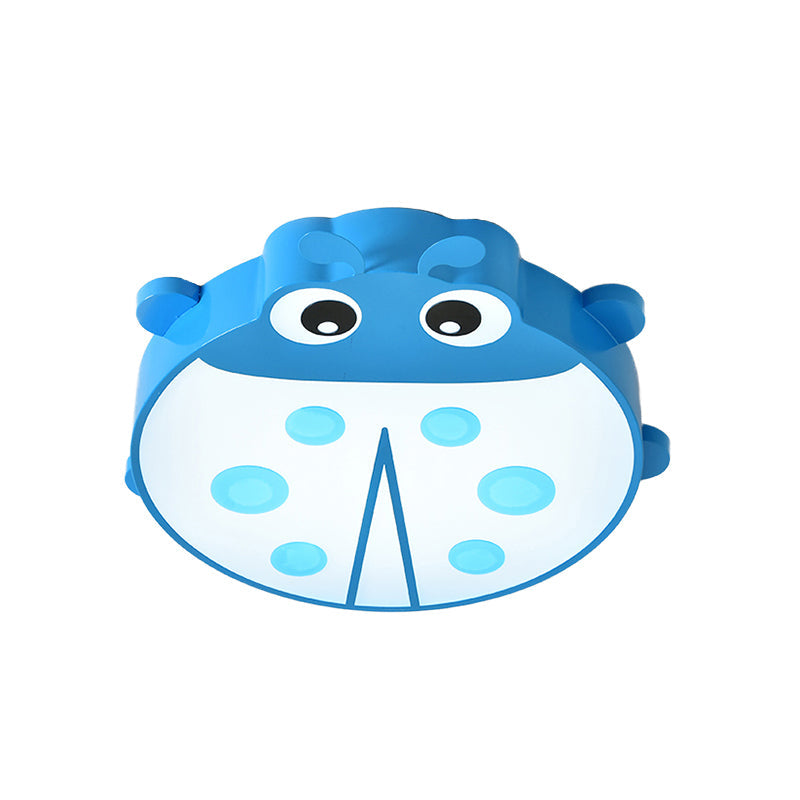 Cartoon Slim Ceiling Mount Light Ladybug Acrylic & Metal Ceiling Lamp for Baby Room Clearhalo 'Ceiling Lights' 'Close To Ceiling Lights' 'Close to ceiling' 'Flush mount' Lighting' 194030