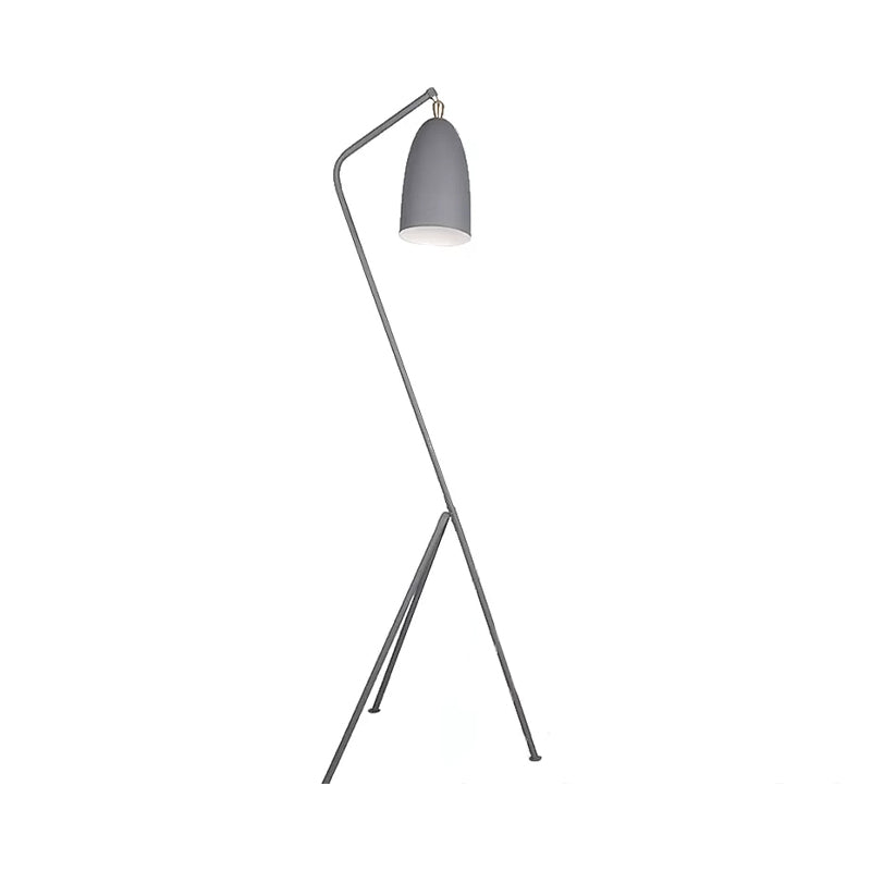 One Bulb Domed Shade Floor Light Macaron Loft Metal Floor Light with Candy Color for Meeting Room Clearhalo 'Floor Lamps' 'Lamps' Lighting' 194094