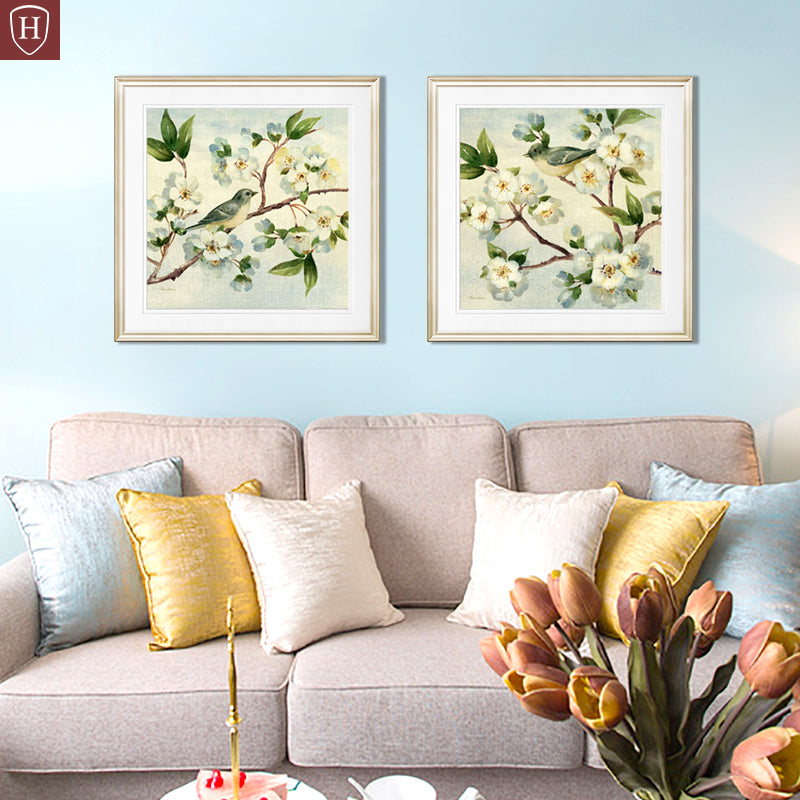 Canvas Wall Art for Dining Room, Pastel Color, Multiple Sizes Green Clearhalo 'Art Gallery' 'Canvas Art' 'Traditional' Arts' 1956787