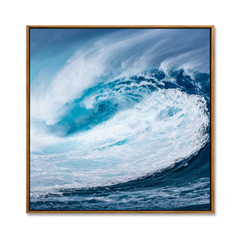Soft Color Contemporary Wall Art Photo Vast Ocean View Canvas Print for Study Room Clearhalo 'Art Gallery' 'Canvas Art' 'Contemporary Art Gallery' 'Modern' Arts' 1956812