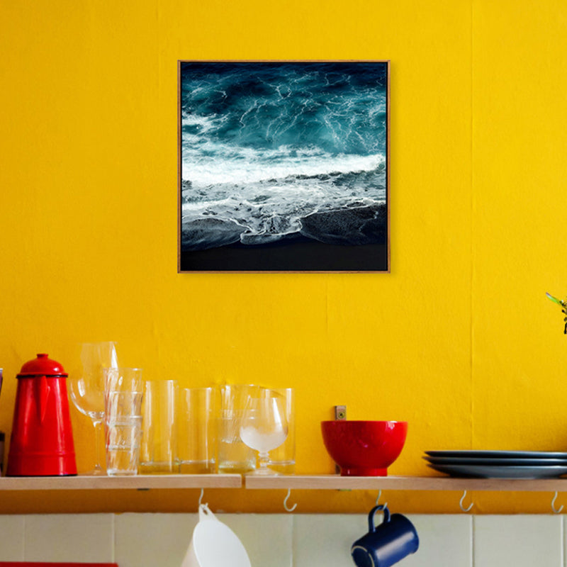 Soft Color Contemporary Wall Art Photo Vast Ocean View Canvas Print for Study Room Clearhalo 'Art Gallery' 'Canvas Art' 'Contemporary Art Gallery' 'Modern' Arts' 1956819