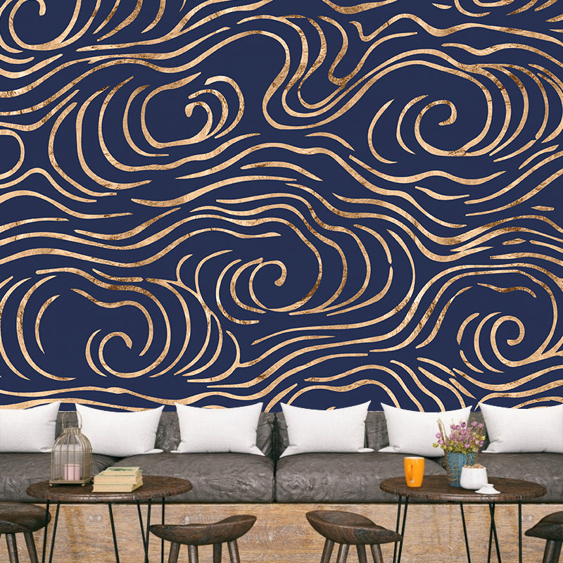 Non-Woven Home Decor Mural Wallpaper Modern Clouding Pattern Wall Covering, Customised Clearhalo 'Wall Decor' 'Wall Mural' 1957182