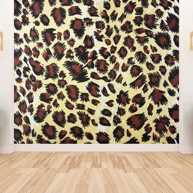 Full Size Photography Modern Mural Wallpaper with Animal Skin Pattern in Light Color Brown Clearhalo 'Wall Decor' 'Wall Mural' 1957291